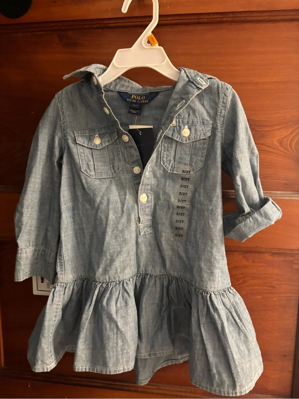 Ralph Lauren Light Blue Chambray Shirt Dress